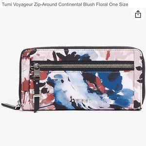 Tumi Voyageur Zip-Around Continental in Blush Floral